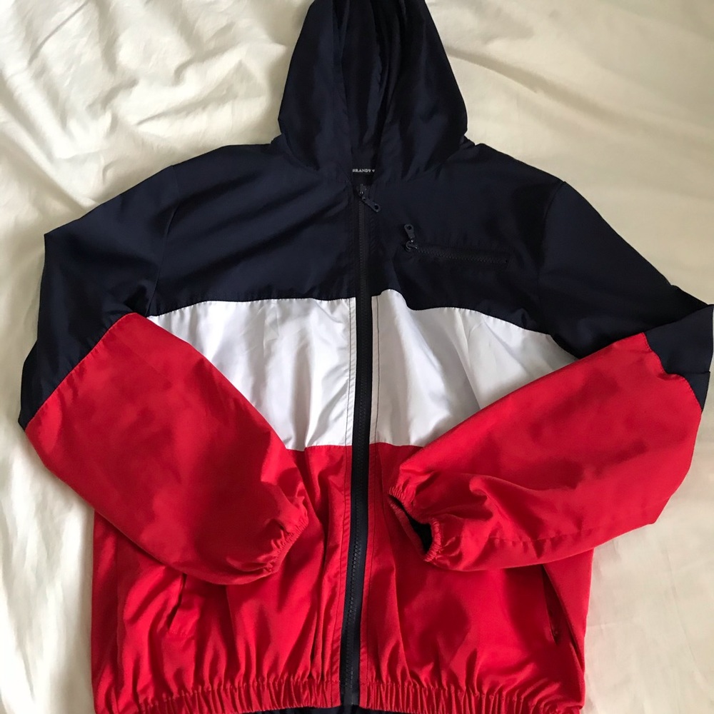 Brandy Melville Windbreaker (red,white,blue)